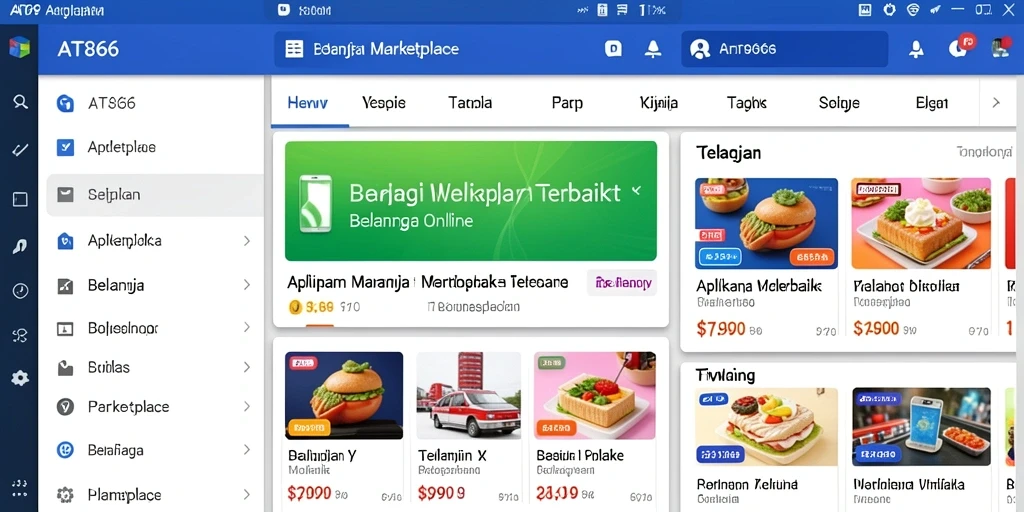 Tampilan antarmuka AT866 yang user-friendly dan fungsional.