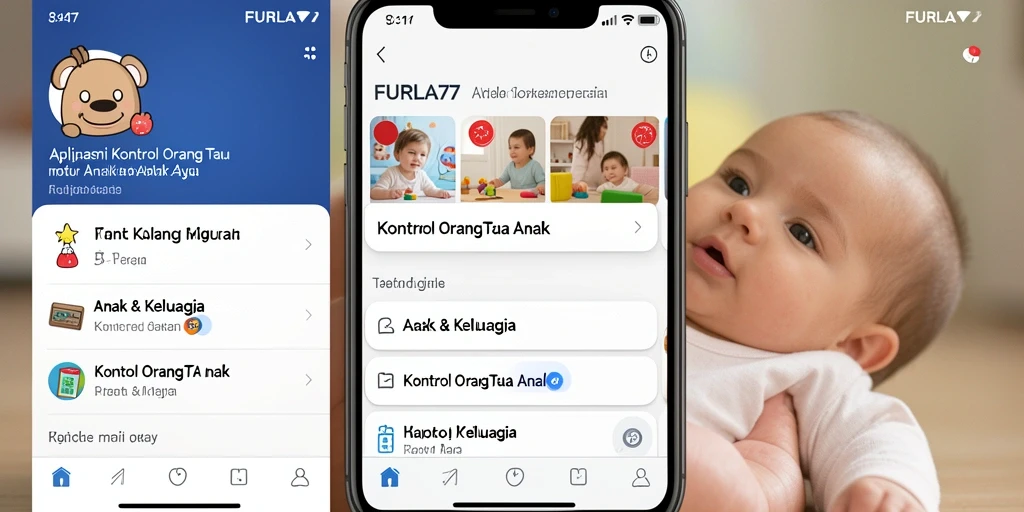Tampilan antarmuka aplikasi FURLA77 yang ramah pengguna.
