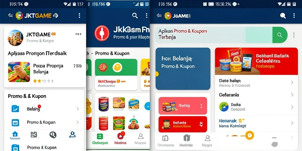 Antarmuka aplikasi JKTGAME yang menarik dan fungsional untuk Promo & Kupon.