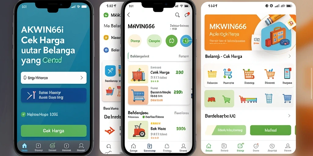 Tampilan antarmuka MKWIN666 menampilkan fitur Cek Harga dengan jelas.