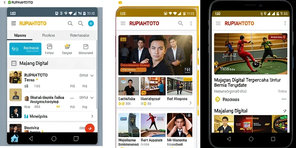 Antarmuka RUPIAHTOTO yang menarik dan informatif.
