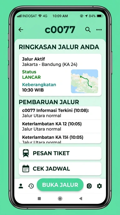 Tampilan link alternatif c0077